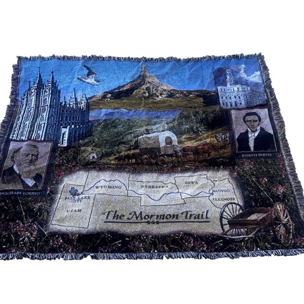 The Mormon Trail Tapestry Wall Hanging Blanket Large